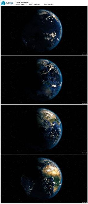 地球 视频,视频中的蓝色星球全景